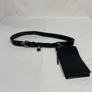 Calvin Klein Jeans Black Utility Belt with Bag and Key Fob